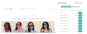 Blushful Belle Page on Taylor Swift Outfits and keyword rankings